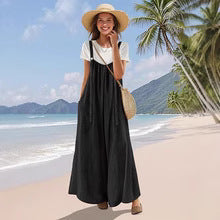 Cotton Maxi Dress for Women | Long, Straps & Pockets