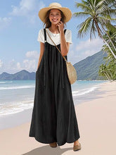 Cotton Maxi Dress for Women | Long, Straps & Pockets
