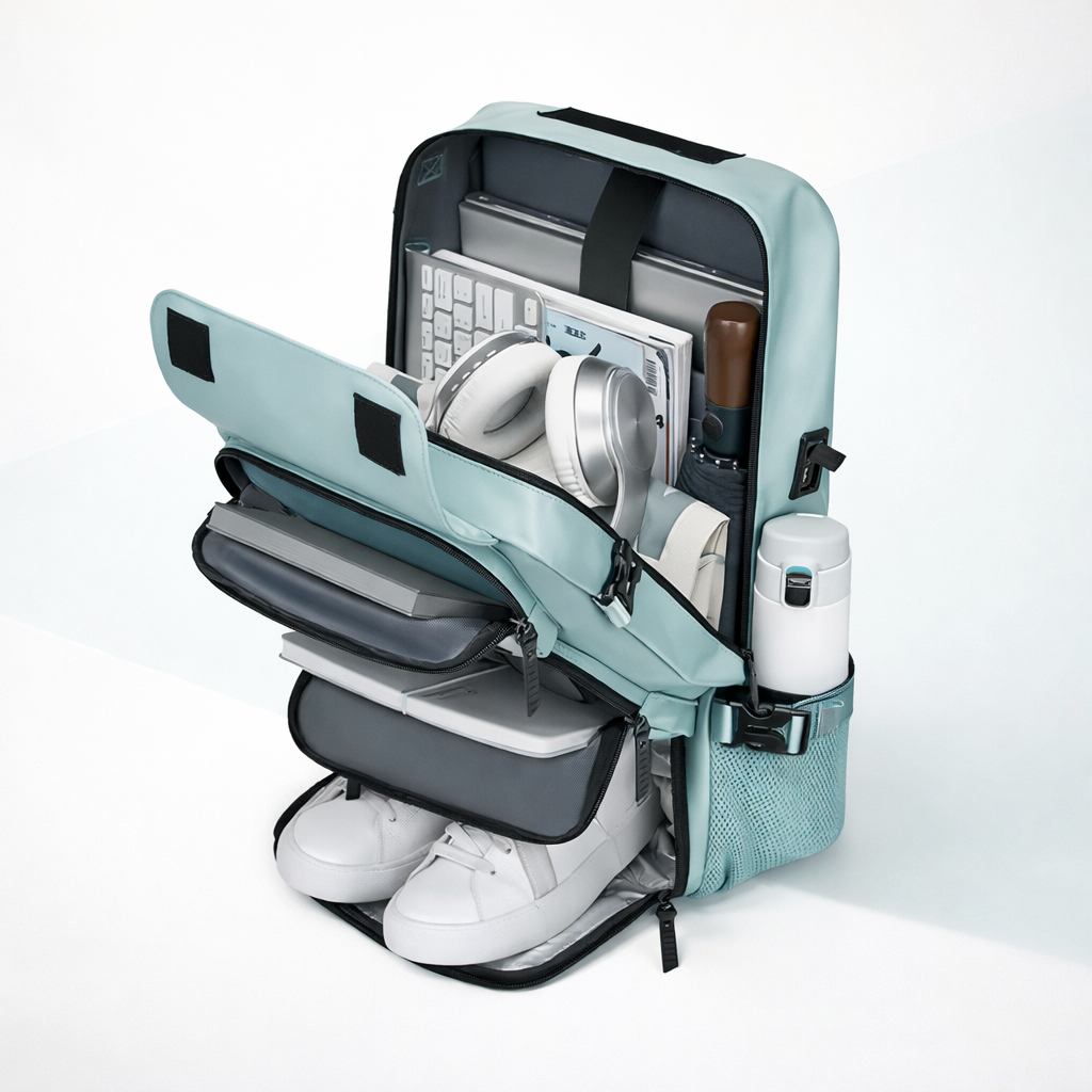 Large Travel Backpack | Waterproof, Durable | Carry On