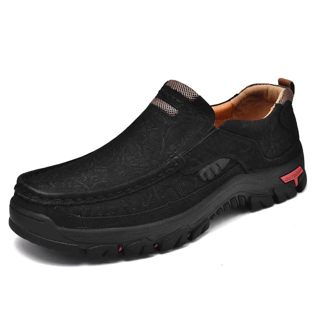 Men's Orthopedic Slip-On Shoes | Leather, Ergonomic, Non-Slip