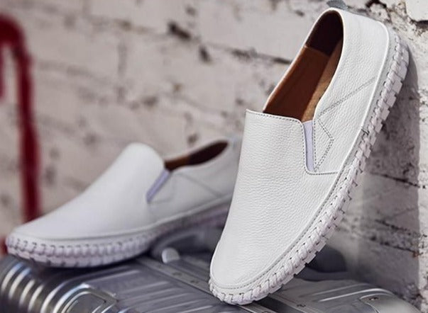 Men's Orthopedic Slip-On Shoes | Arch Support, Leather