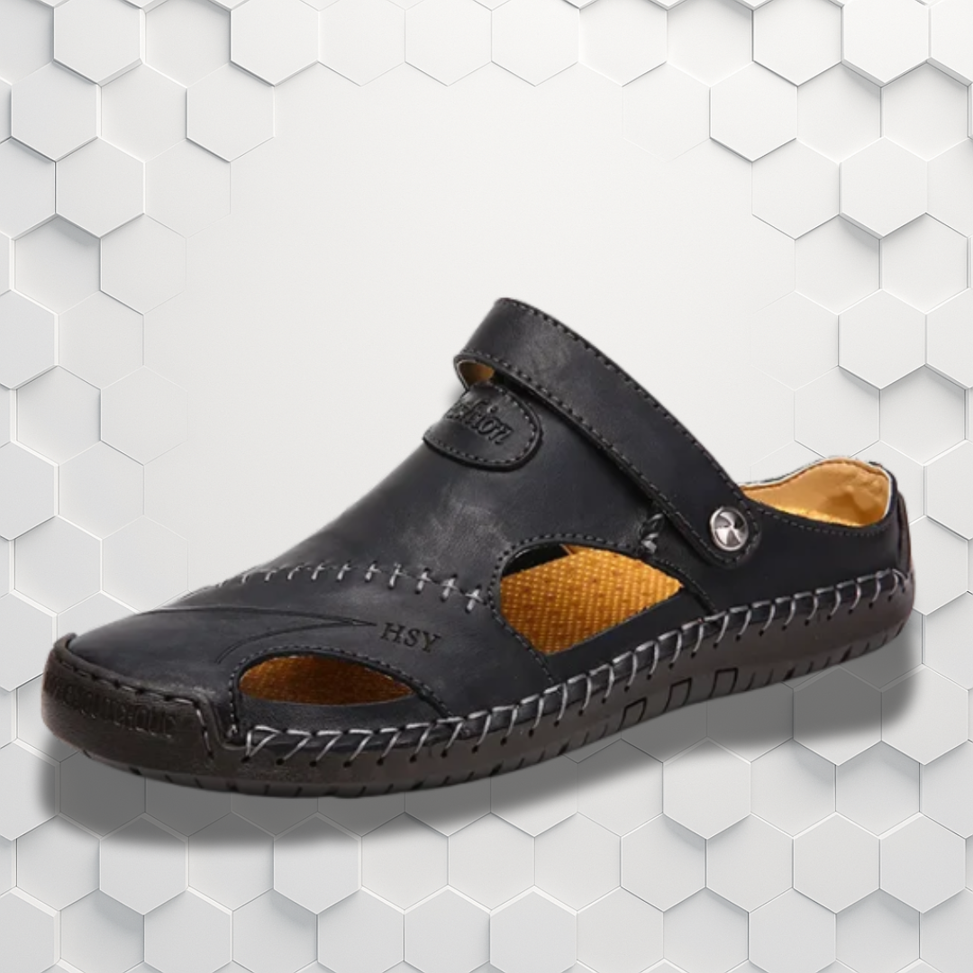 Men's Orthopedic Sandals | Leather, Arch Support | Breathable