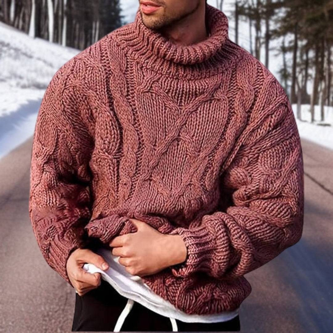 Men's Warm Knit Sweater - Comfortable - Versatile - Casual - Winter