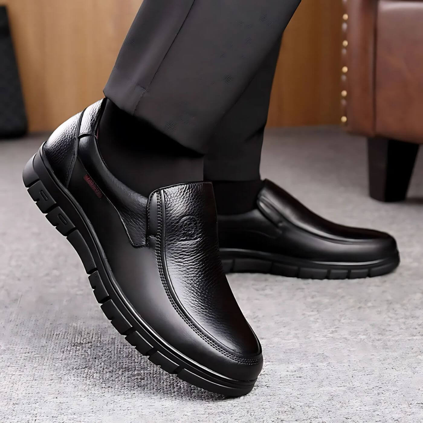 Men's Orthopedic Shoes | Leather, Black & Brown | Comfort Support