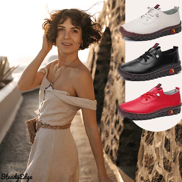 Women's Comfort Shoes | Wide Fit Leather | Multiple Colors