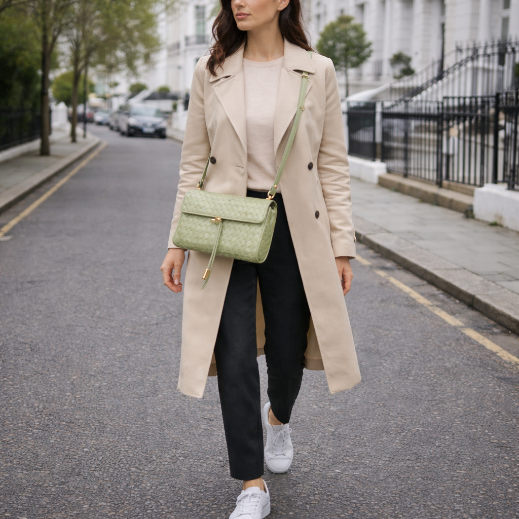 Shoulder Bag | Woven Leather | Everyday Casual Bag