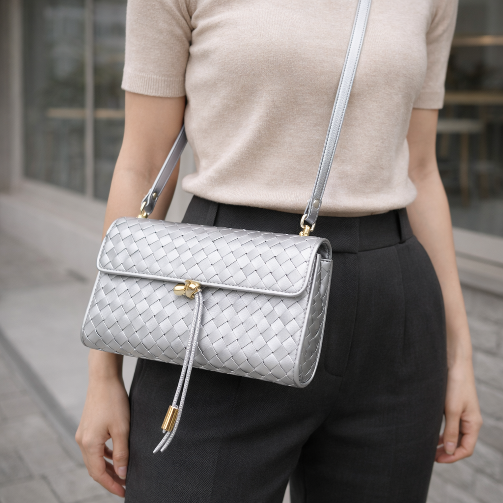 Shoulder Bag | Woven Leather | Everyday Casual Bag