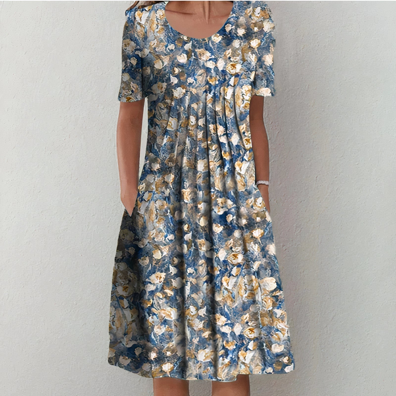Cotton Maxi Dress | Elegant, Versatile | White, Blue, Red Floral