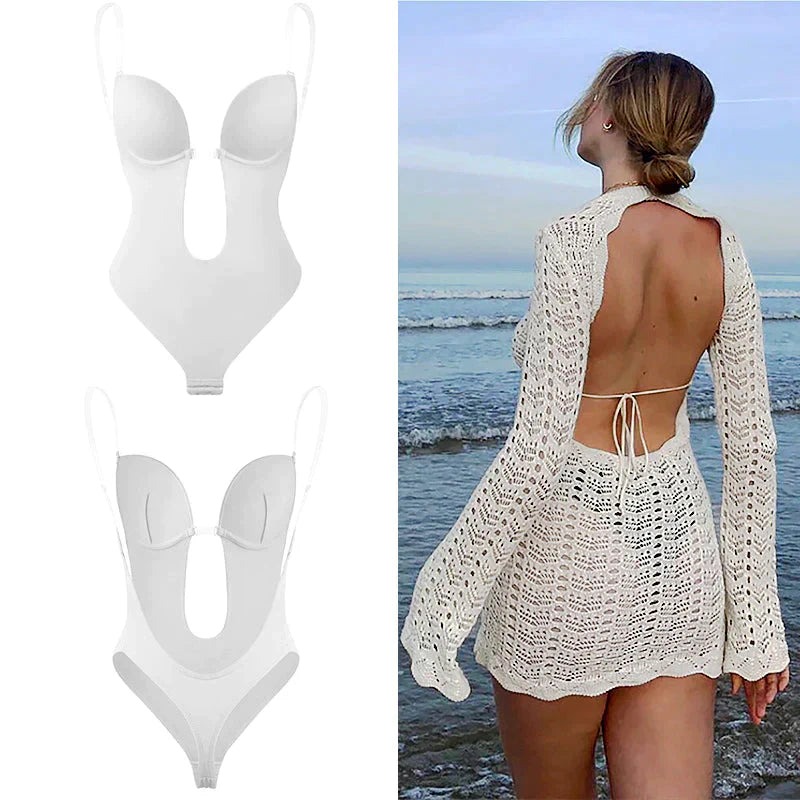 Yasmin Backless Body Shaper With Hook-and-Eye Closure