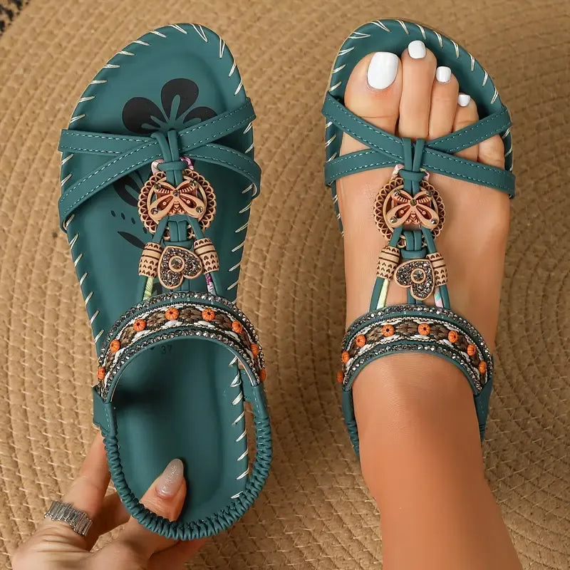 Wide Fit Arch Support Sandals | Orthopedic, Flower Design