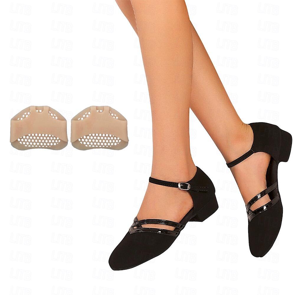 Women's Dance Shoes | Black Suede | Ankle Strap