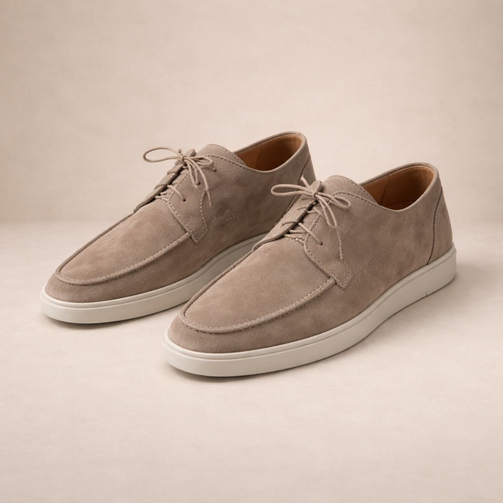 Men's Loafers | Suede Leather, Lace-Up, Closed Toe