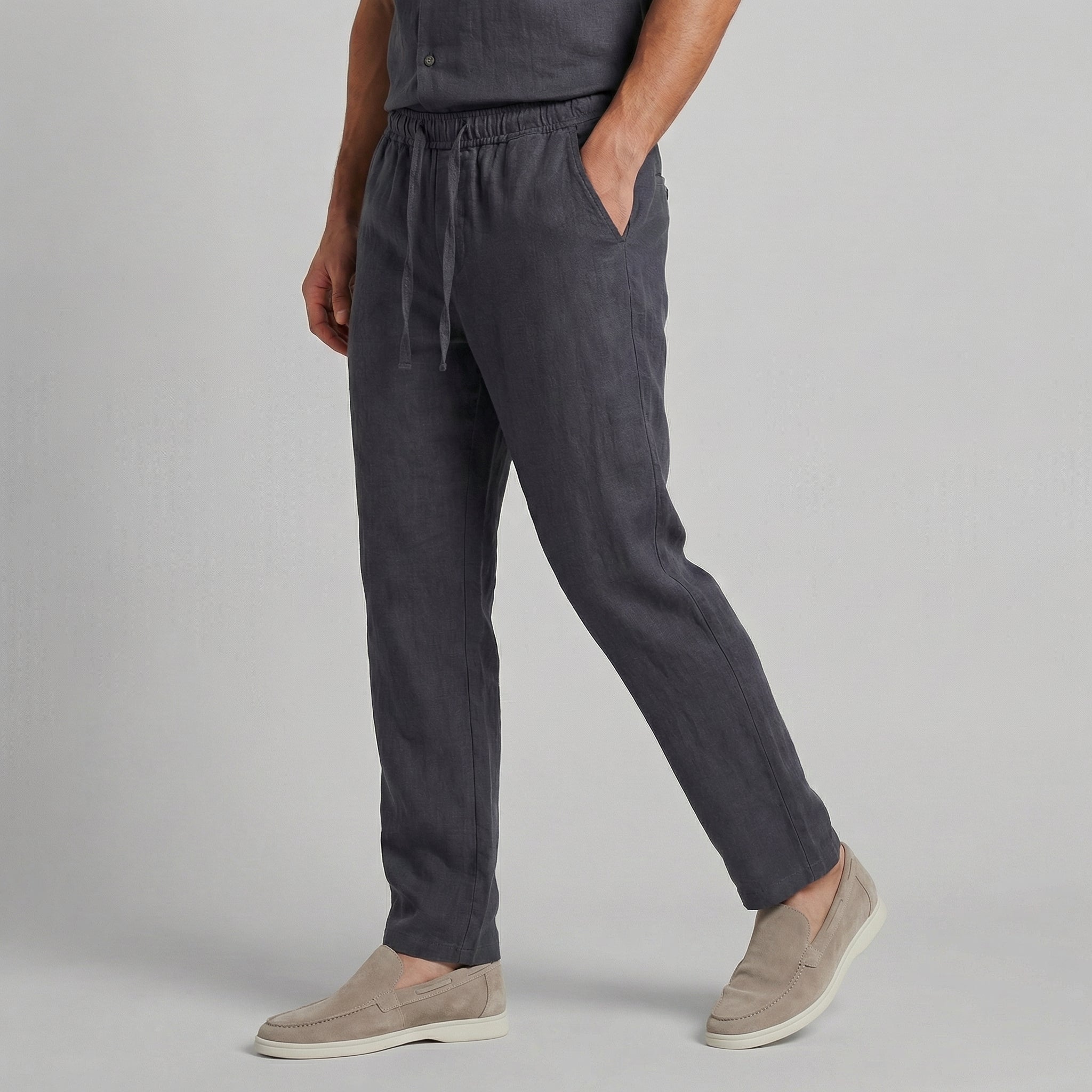 Men's Wide Leg Trousers | Casual Summer | Lightweight Breathable