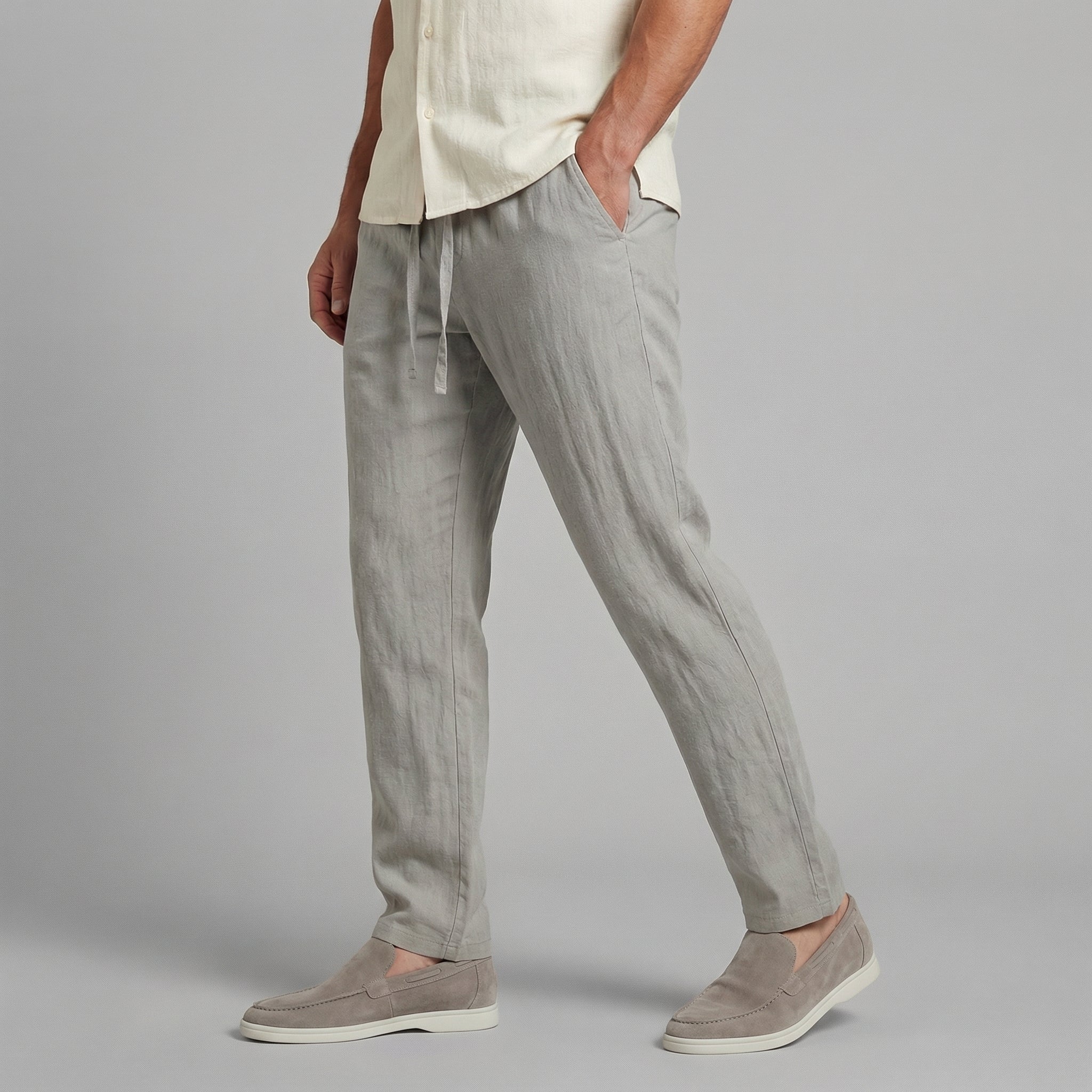 Men's Wide Leg Trousers | Casual Summer | Lightweight Breathable