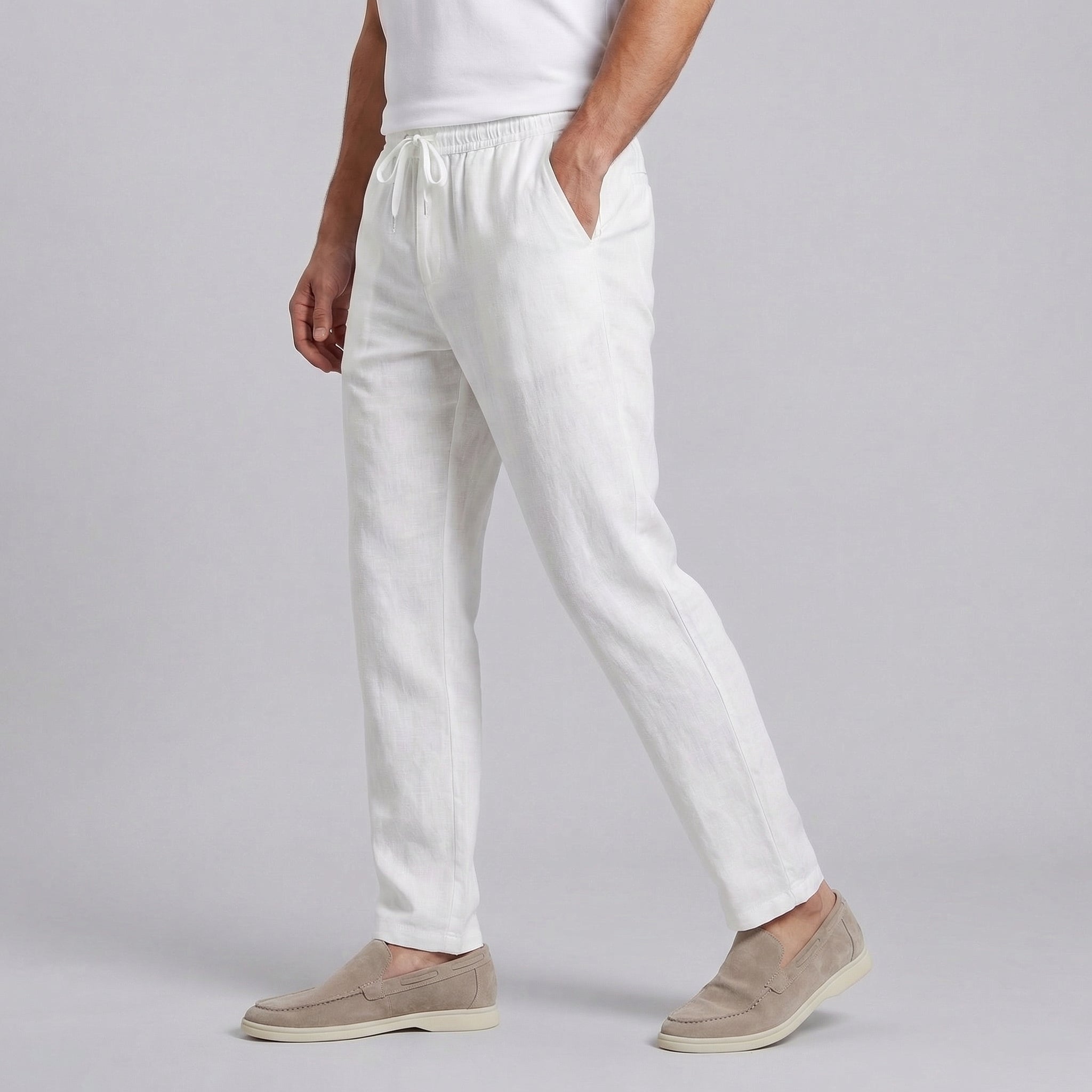 Men's Wide Leg Trousers | Casual Summer | Lightweight Breathable