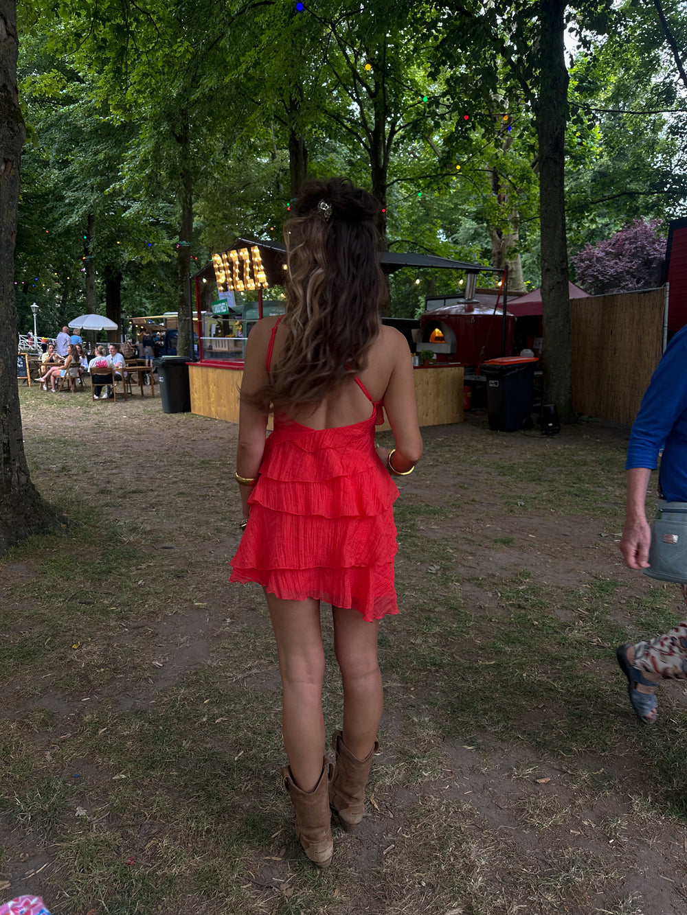 Women's Mini Dress | Asymmetrical Ruffle Design, Summer Casual