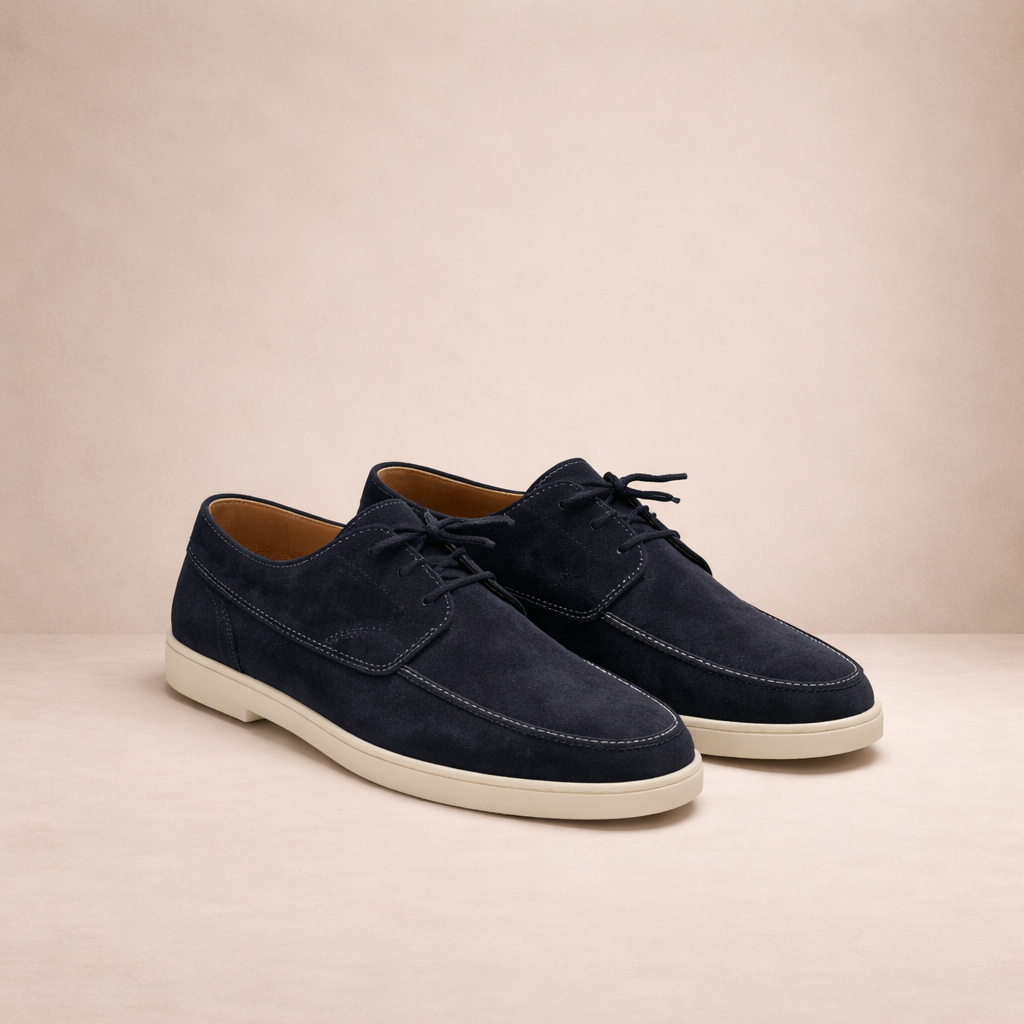 Men's Loafers | Suede Leather, Lace-Up, Closed Toe