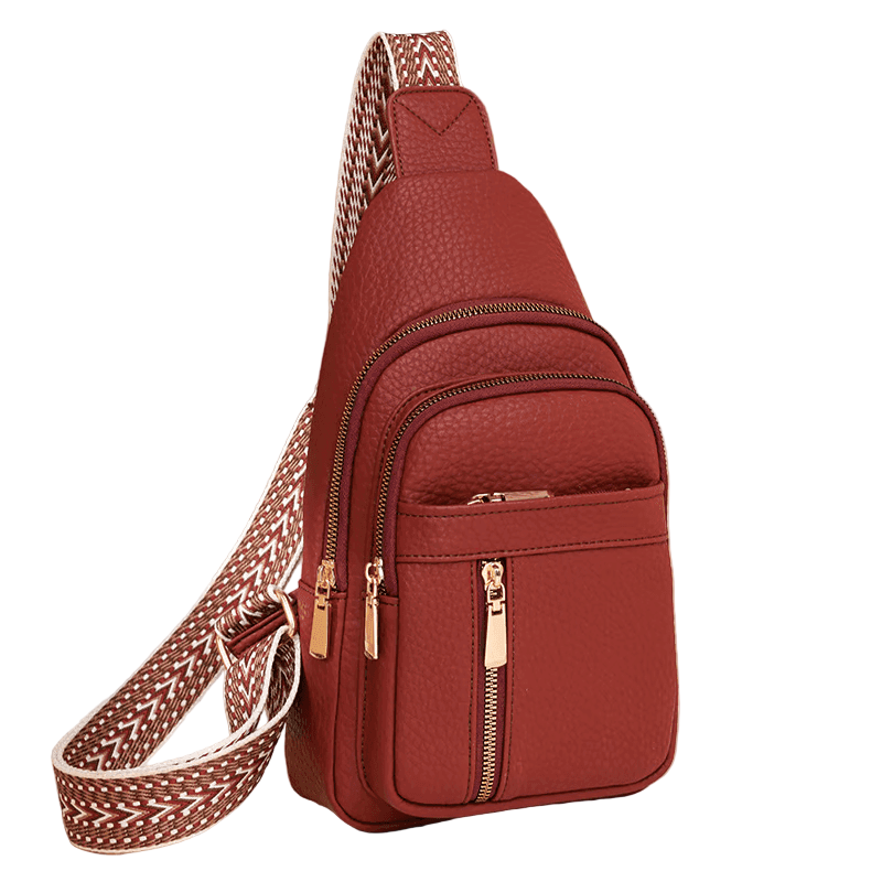 Slim Leather Crossbody Shoulder Bag for Women – Compact Everyday Sling Bag