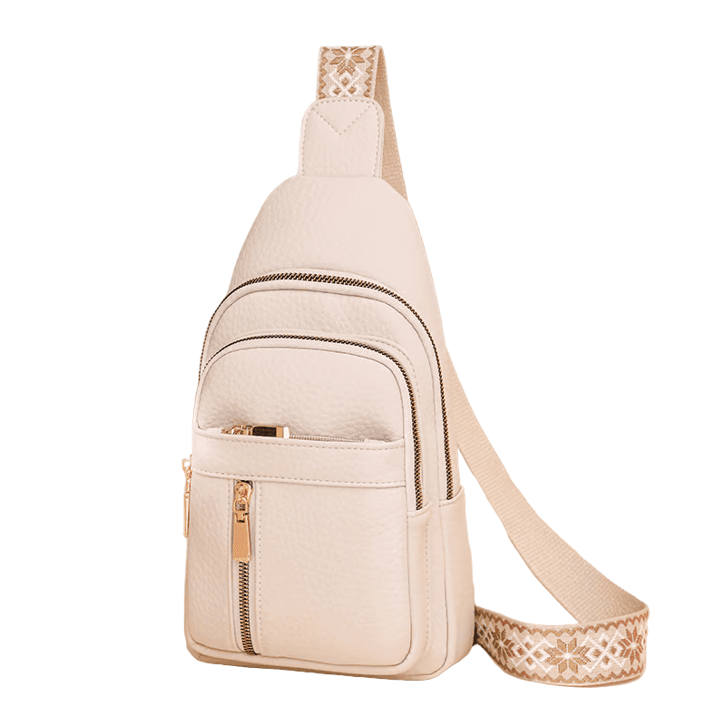 Slim Leather Crossbody Shoulder Bag for Women – Compact Everyday Sling Bag