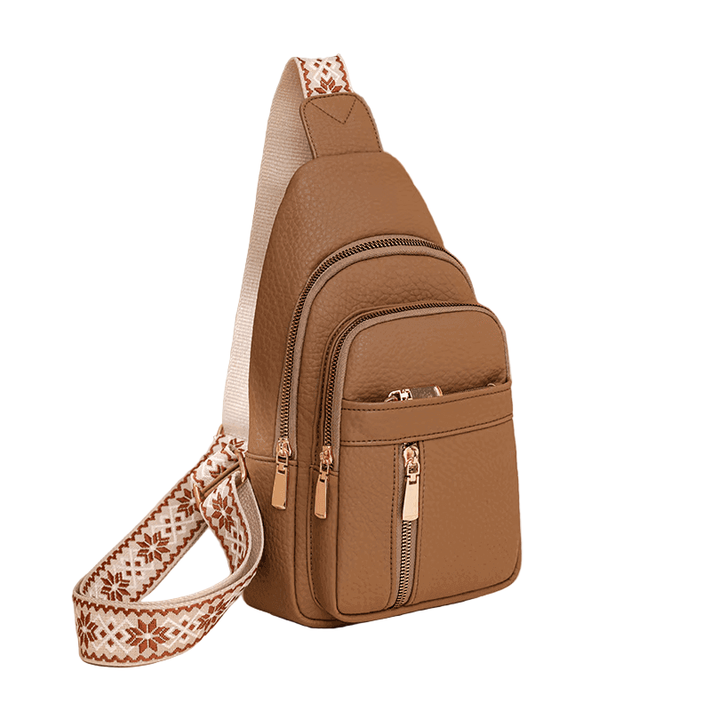 Slim Leather Crossbody Shoulder Bag for Women – Compact Everyday Sling Bag