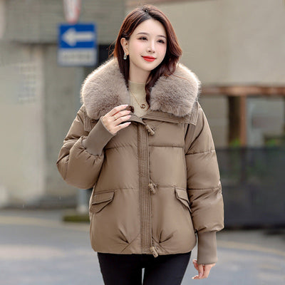Women's Loose Bread Jacket – Casual Lapel Style