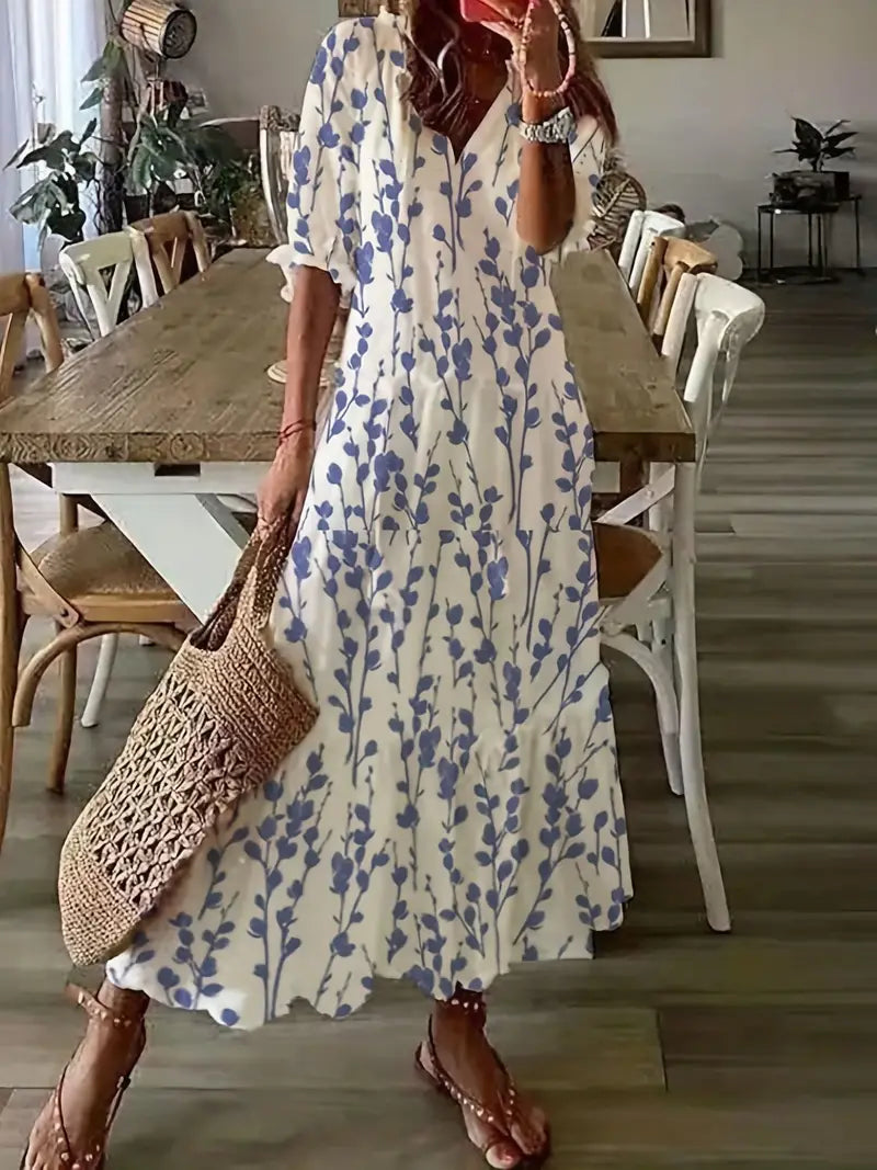 Summer Floral Dress Women | Boho Casual, Comfort Fit