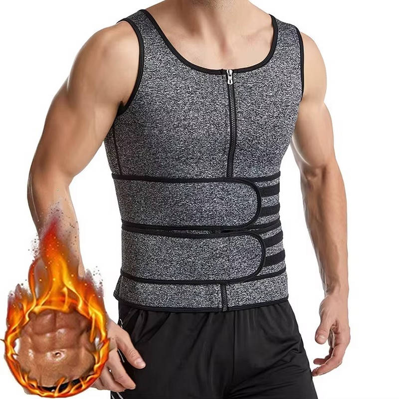Orla Sauna Vest Waist Trainer Double Belt, Breathable Compression Tank Top for Sweat Workout Abdominal Body Shaping