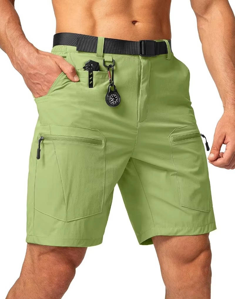 Fleur Cargo Hiking Short, Water Resistant, Quick Dry, Lightweight, Breathable, Tactical Short with Belt