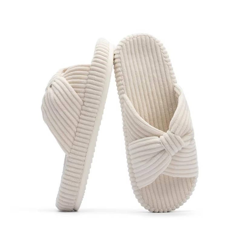 Nora Arch Support Slippers for Women for Plantar Fasciitis Relief, Ergonomic Cross Bow Bedroom slippers