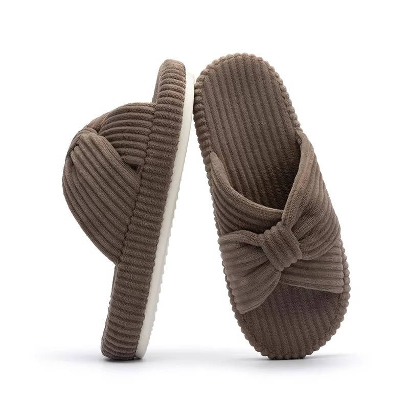 Nora Arch Support Slippers for Women for Plantar Fasciitis Relief, Ergonomic Cross Bow Bedroom slippers