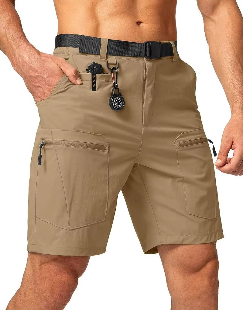 Fleur Cargo Hiking Short, Water Resistant, Quick Dry, Lightweight, Breathable, Tactical Short with Belt