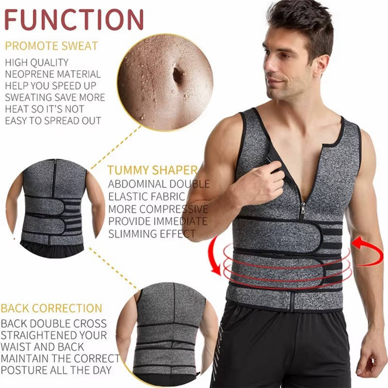 Orla Sauna Vest Waist Trainer Double Belt, Breathable Compression Tank Top for Sweat Workout Abdominal Body Shaping