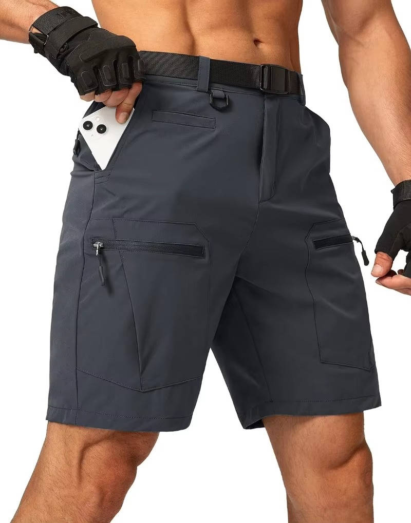 Fleur Cargo Hiking Short, Water Resistant, Quick Dry, Lightweight, Breathable, Tactical Short with Belt