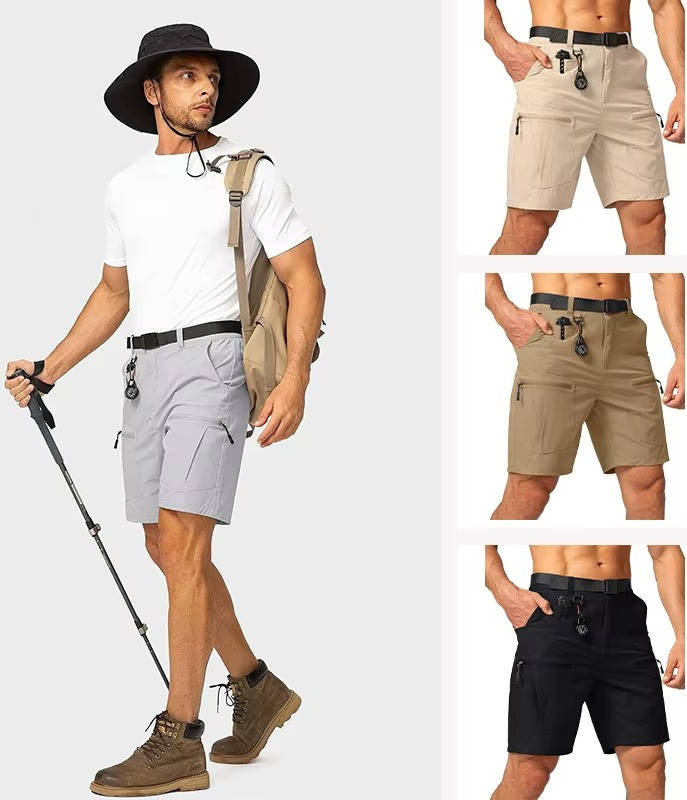 Fleur Cargo Hiking Short, Water Resistant, Quick Dry, Lightweight, Breathable, Tactical Short with Belt