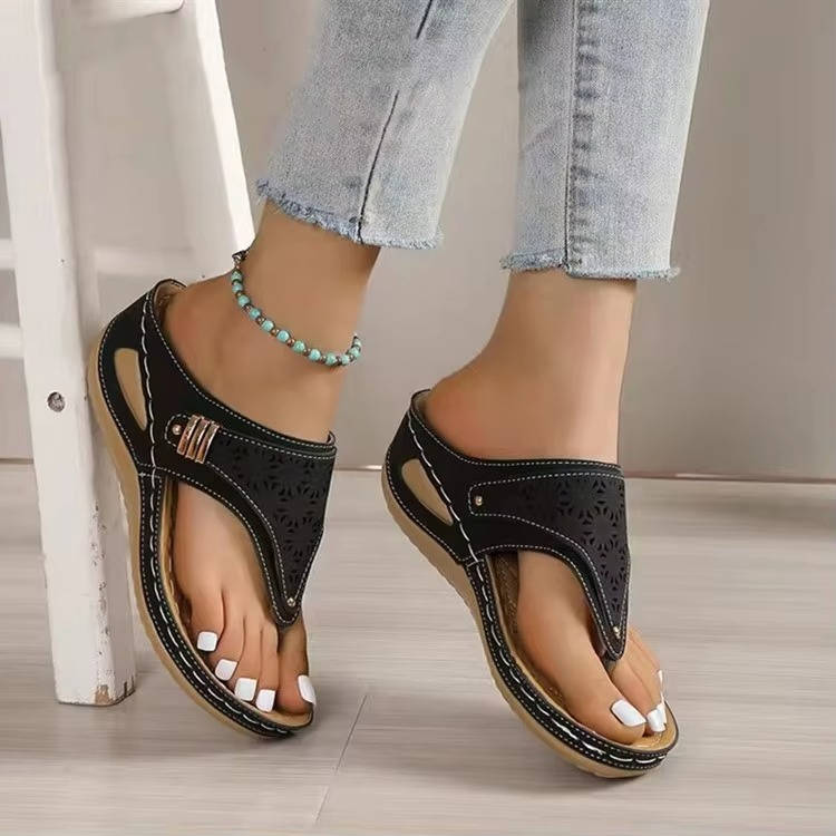 Nina Fasciitis Orthopedic Walking Sandals for Women with Arch Support and Adjustable Straps