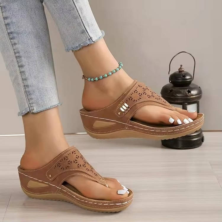 Nina Fasciitis Orthopedic Walking Sandals for Women with Arch Support and Adjustable Straps