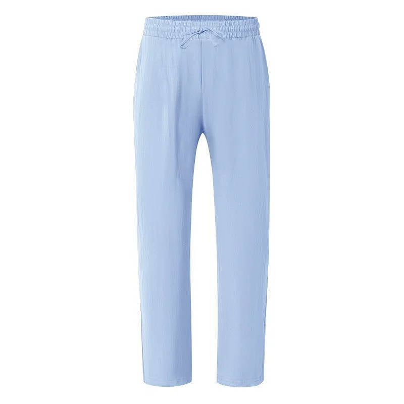 Ottoline Linen Casual Straight Leg Pants, Breathable, Comfortable, Perfect for Outdoor Travel and Daily Wear