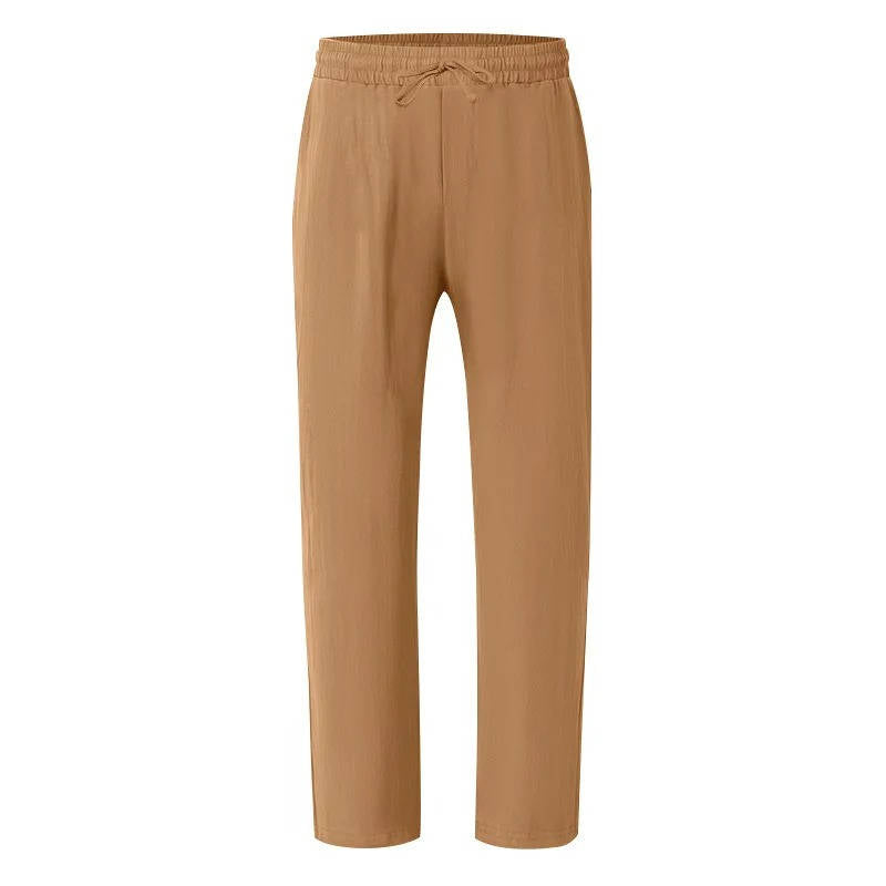 Ottoline Linen Casual Straight Leg Pants, Breathable, Comfortable, Perfect for Outdoor Travel and Daily Wear