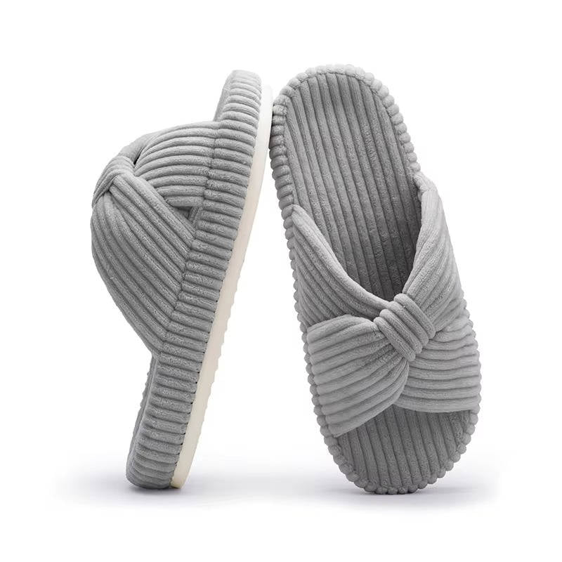 Nora Arch Support Slippers for Women for Plantar Fasciitis Relief, Ergonomic Cross Bow Bedroom slippers