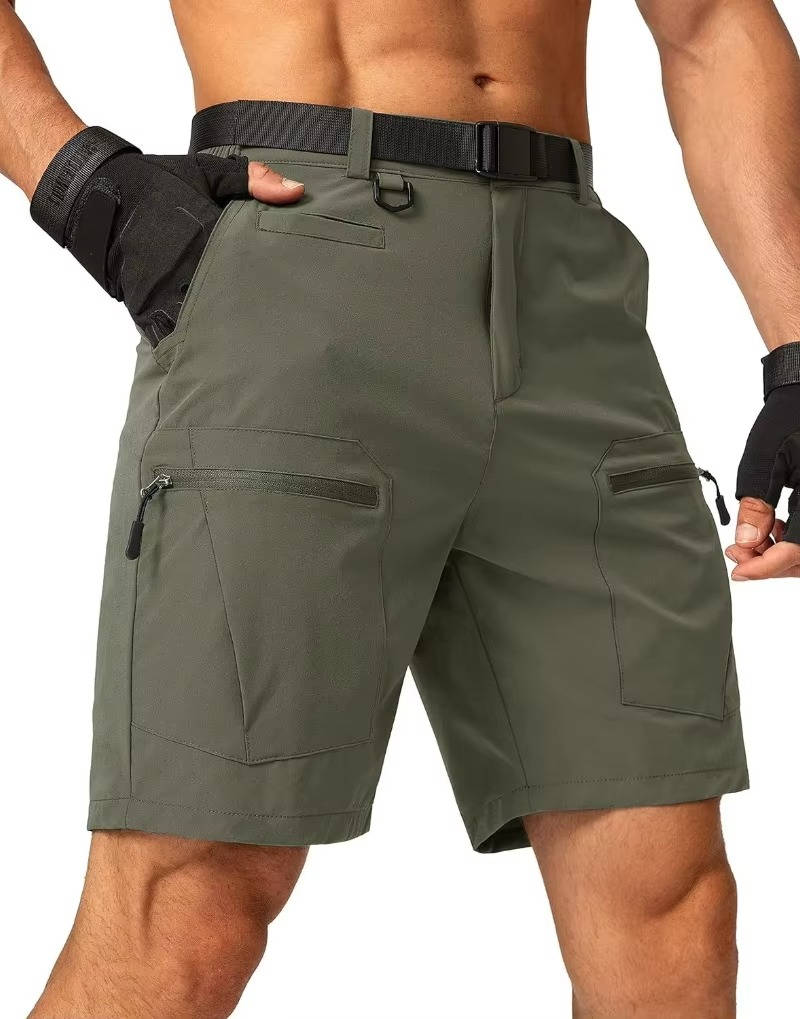 Fleur Cargo Hiking Short, Water Resistant, Quick Dry, Lightweight, Breathable, Tactical Short with Belt