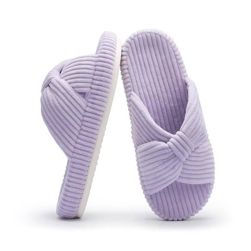 Nora Arch Support Slippers for Women for Plantar Fasciitis Relief, Ergonomic Cross Bow Bedroom slippers