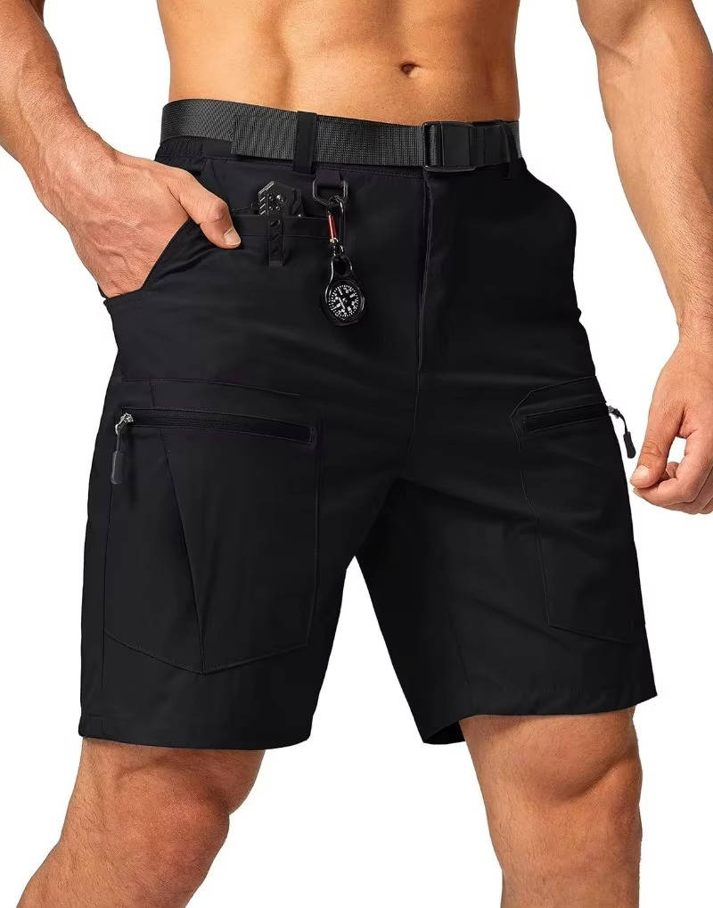 Fleur Cargo Hiking Short, Water Resistant, Quick Dry, Lightweight, Breathable, Tactical Short with Belt