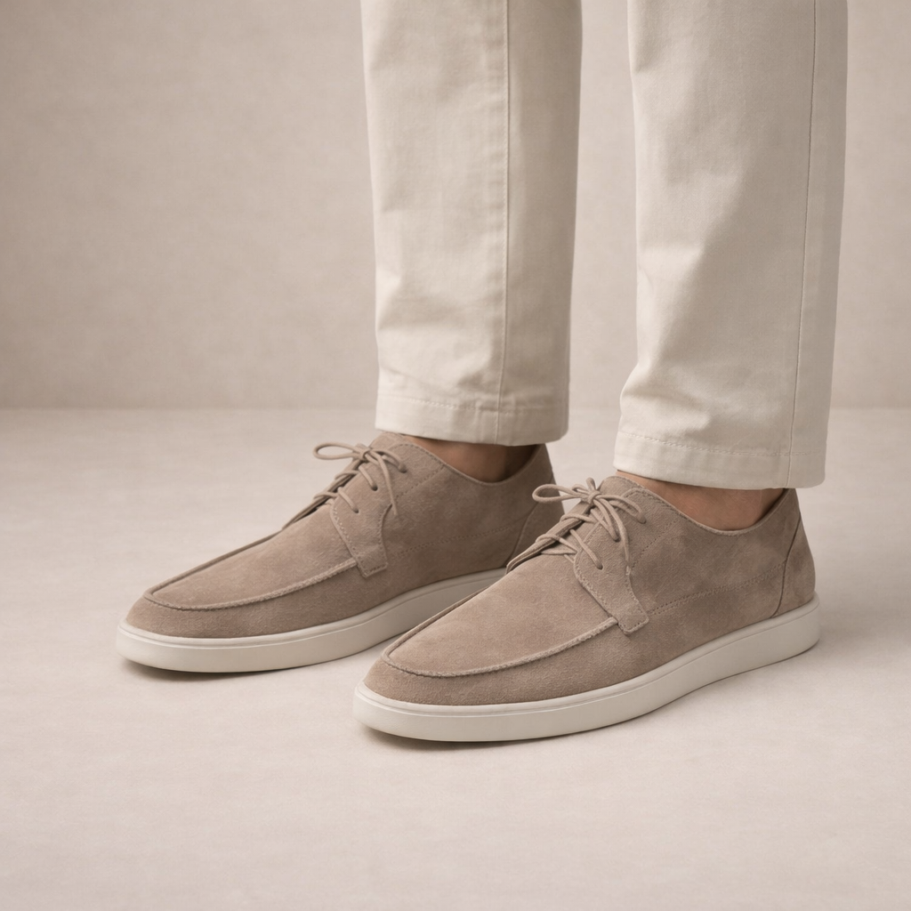 Men's Loafers | Suede Leather, Lace-Up, Closed Toe