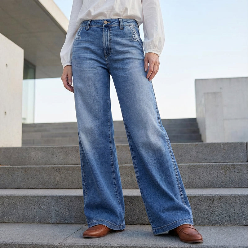 Embla High-Waisted Wide Jeans for Women