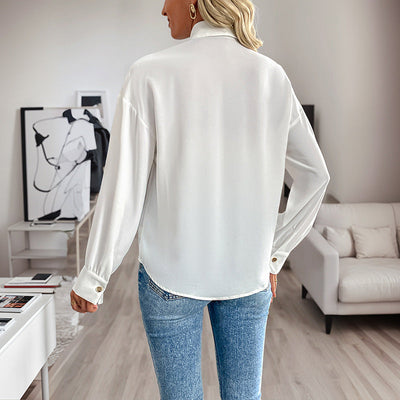 Women's Trendy Sequin Shirt – Fashionable Long-Sleeve Design