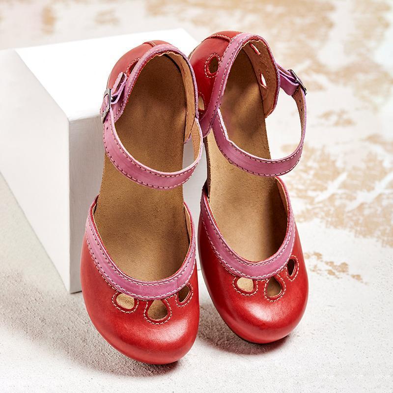 Anneke| Women's Orthopedic Low Heel Flat Sandals