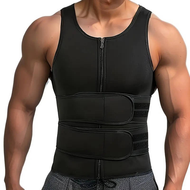 Orla Sauna Vest Waist Trainer Double Belt, Breathable Compression Tank Top for Sweat Workout Abdominal Body Shaping