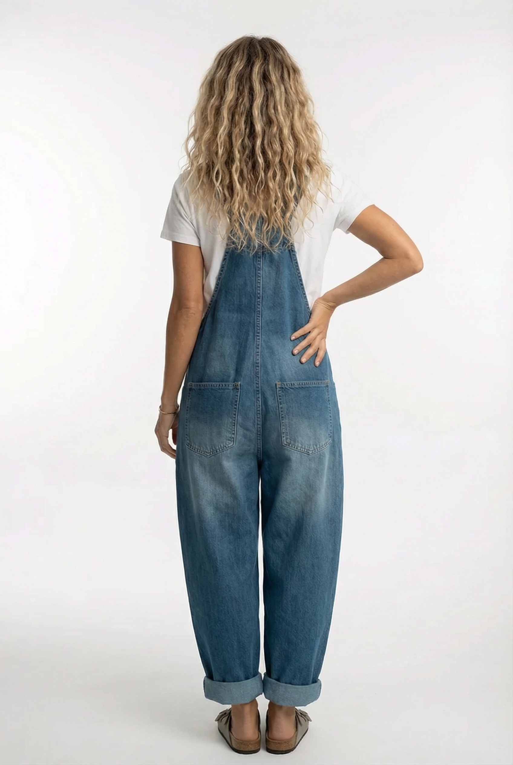 Talia - Versatile Adjustable Buckle Denim Overalls  -   - Random/recent best seller