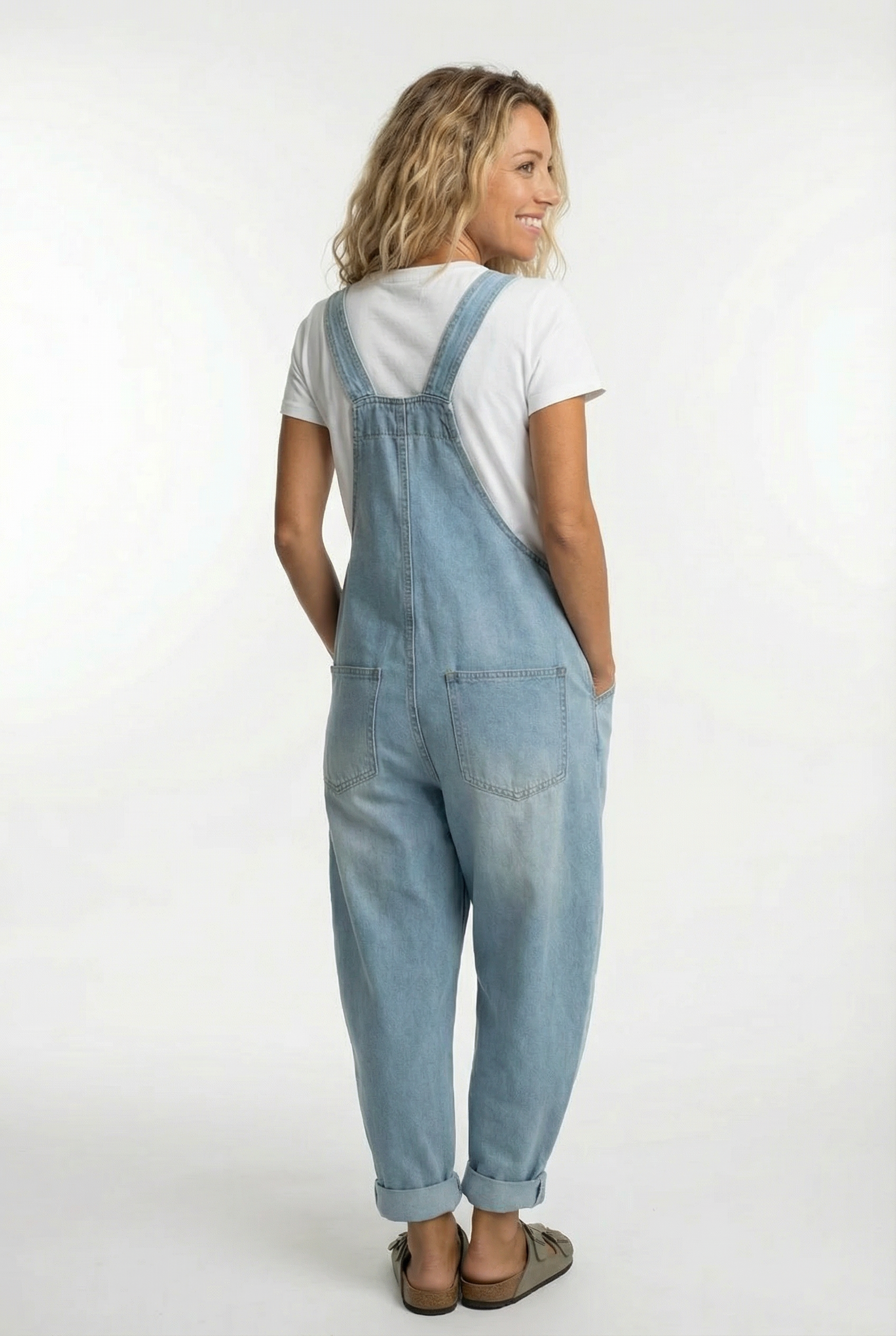 Talia - Versatile Adjustable Buckle Denim Overalls  -   - Random/recent best seller