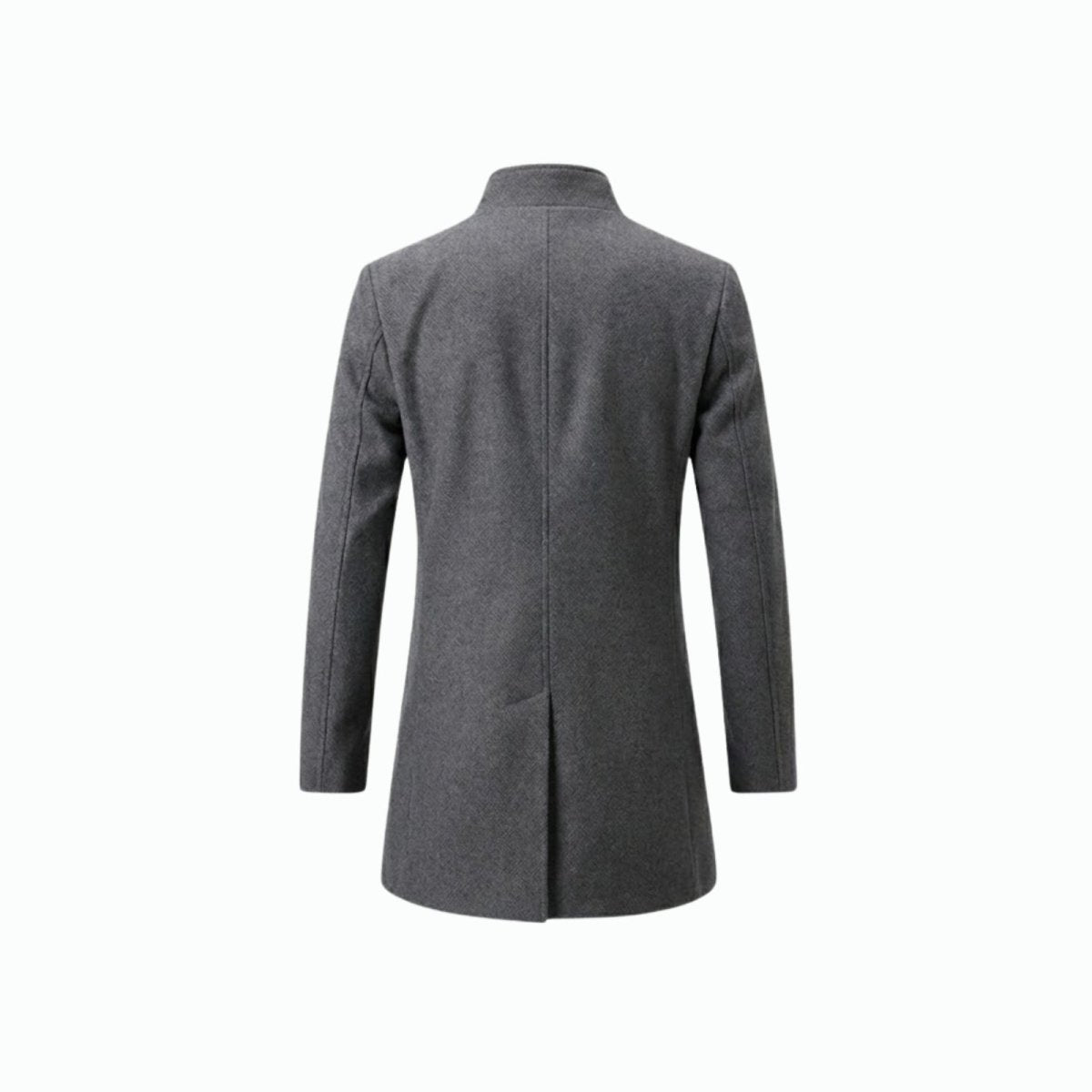 Men’s Overcoat | Grey Wool Blend, Tailored